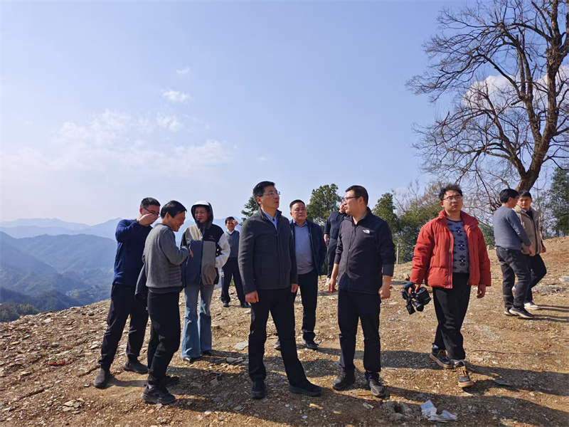 3月18日，县长王奇勇带队调研石潭景区项目，黄山注册登录集团党委书记、董事长洪筱明陪同调研。.jpg